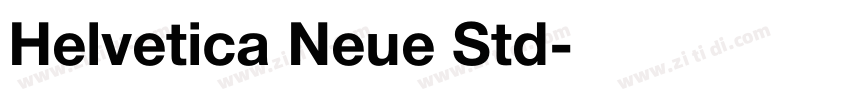 Helvetica Neue Std字体转换